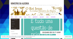 Desktop Screenshot of ministrosdaalegria.wordpress.com