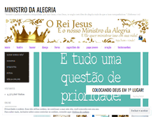 Tablet Screenshot of ministrosdaalegria.wordpress.com