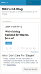Mobile Screenshot of mikeseablog.wordpress.com