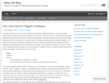 Tablet Screenshot of mikeseablog.wordpress.com