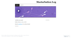 Desktop Screenshot of masturbationlog.wordpress.com