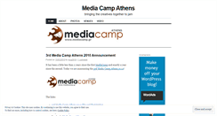 Desktop Screenshot of mediacampathens.wordpress.com