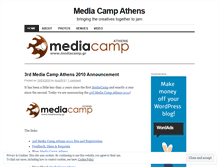 Tablet Screenshot of mediacampathens.wordpress.com