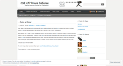 Desktop Screenshot of cse477dronedefense.wordpress.com