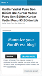 Mobile Screenshot of kurtlarvadisipususonbolumizle.wordpress.com