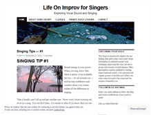 Tablet Screenshot of lifeonimprov.wordpress.com