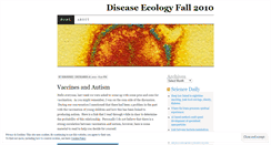 Desktop Screenshot of diseaseecologyfall2010.wordpress.com