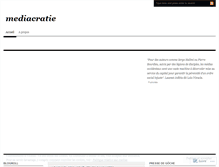 Tablet Screenshot of mediacratie.wordpress.com