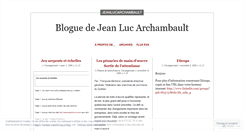 Desktop Screenshot of jeanlucarchambault.wordpress.com