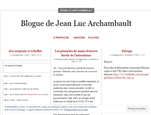 Tablet Screenshot of jeanlucarchambault.wordpress.com