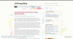 Desktop Screenshot of emang.wordpress.com