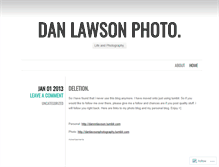 Tablet Screenshot of danlawsonphoto.wordpress.com