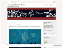 Tablet Screenshot of naughtyleah.wordpress.com