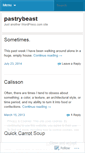 Mobile Screenshot of pastrybeast.wordpress.com