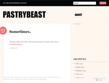 Tablet Screenshot of pastrybeast.wordpress.com