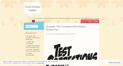 Desktop Screenshot of ivanateachingenglish.wordpress.com