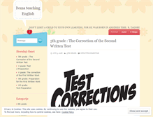 Tablet Screenshot of ivanateachingenglish.wordpress.com