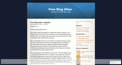 Desktop Screenshot of freeblogsites.wordpress.com