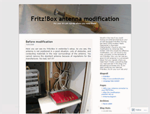 Tablet Screenshot of fritzbox.wordpress.com