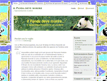 Tablet Screenshot of ilpandadevemorire.wordpress.com