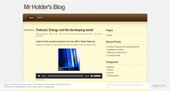 Desktop Screenshot of mrholder.wordpress.com