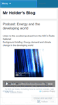 Mobile Screenshot of mrholder.wordpress.com