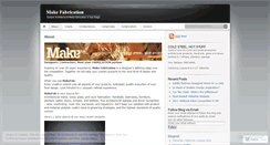 Desktop Screenshot of makefabrication.wordpress.com