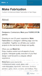 Mobile Screenshot of makefabrication.wordpress.com
