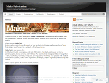 Tablet Screenshot of makefabrication.wordpress.com