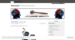 Desktop Screenshot of ipmonster.wordpress.com