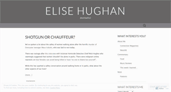 Desktop Screenshot of elisehughan.wordpress.com