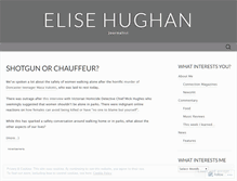 Tablet Screenshot of elisehughan.wordpress.com