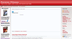 Desktop Screenshot of foreverfitness.wordpress.com