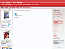 Tablet Screenshot of foreverfitness.wordpress.com