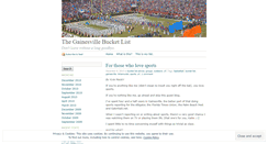 Desktop Screenshot of gainesvillebucketlist.wordpress.com