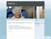 Tablet Screenshot of grannycure.wordpress.com