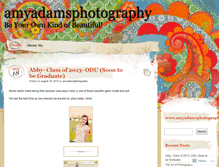 Tablet Screenshot of amyadamsphotography.wordpress.com