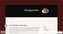 Desktop Screenshot of cheappuccino.wordpress.com