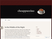 Tablet Screenshot of cheappuccino.wordpress.com