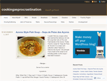 Tablet Screenshot of cookingasprocrastination.wordpress.com
