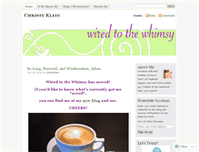 Tablet Screenshot of christyklein.wordpress.com