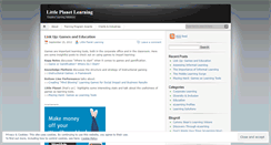 Desktop Screenshot of littleplanetlearning.wordpress.com