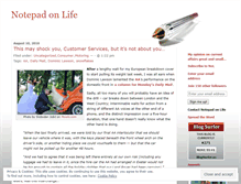 Tablet Screenshot of notepadonlife.wordpress.com