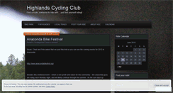 Desktop Screenshot of highlandscyclingclub.wordpress.com