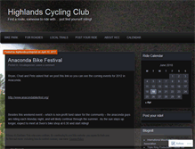 Tablet Screenshot of highlandscyclingclub.wordpress.com