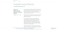 Desktop Screenshot of hotelconsultants.wordpress.com