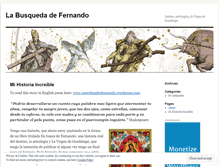Tablet Screenshot of labusquedadefernando.wordpress.com
