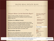 Tablet Screenshot of mainerealestateblog.wordpress.com