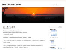 Tablet Screenshot of bestoflovequotes.wordpress.com