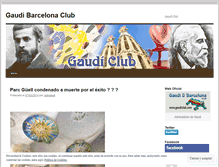 Tablet Screenshot of gaudiclub.wordpress.com